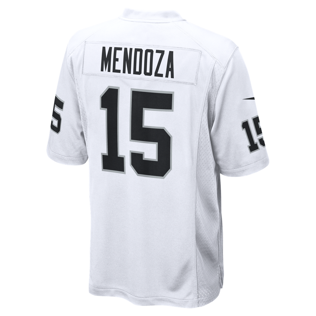 Men's Las Vegas Raiders Fernando Mendoza White Game Player Jersey
