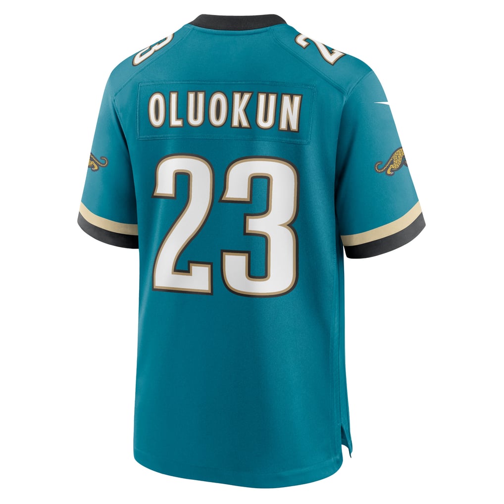 Men's Jacksonville Jaguars Foye Oluokun Teal Prowler Throwback Player Game Jersey