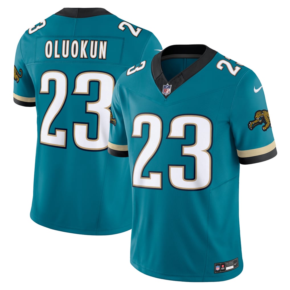 Men's Jacksonville Jaguars Foye Oluokun Teal Prowler Throwback Vapor F.U.S.E. Limited Jersey