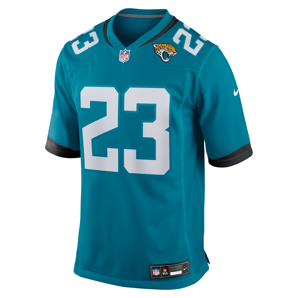 Men's Jacksonville Jaguars Foyesade Oluokun Teal Game Player Jersey