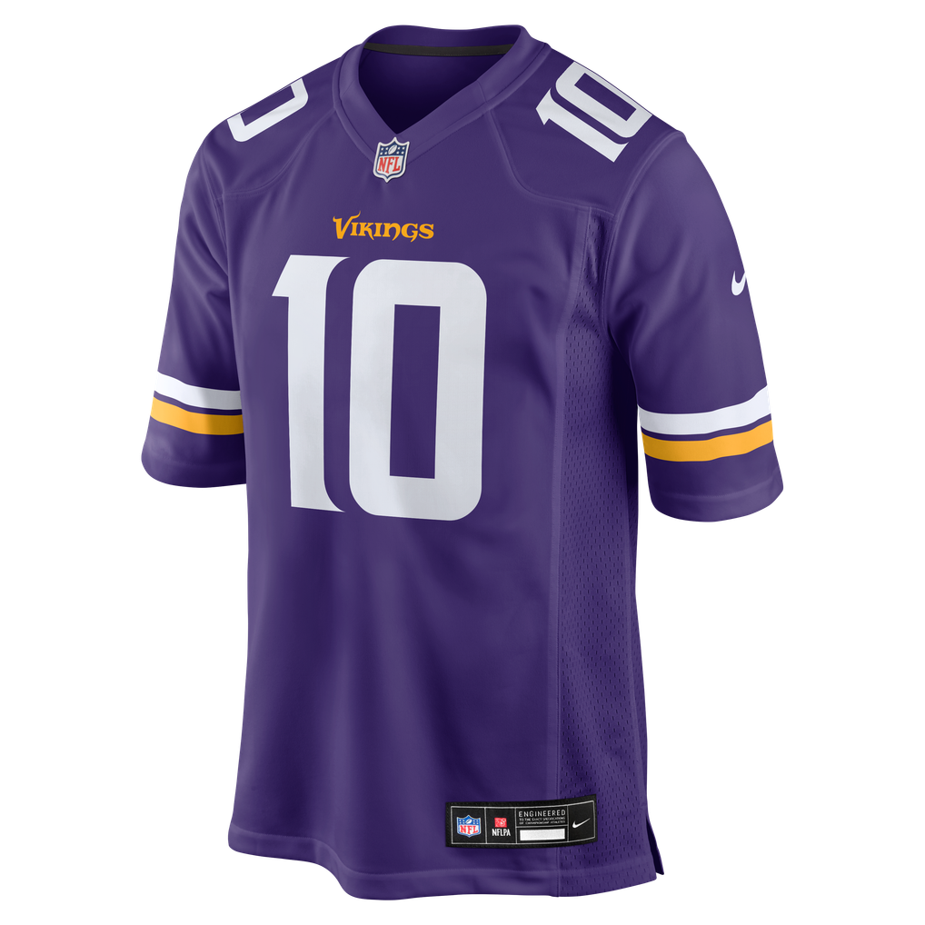 Men's Minnesota Vikings Fran Tarkenton Purple Game Retired Player Jersey