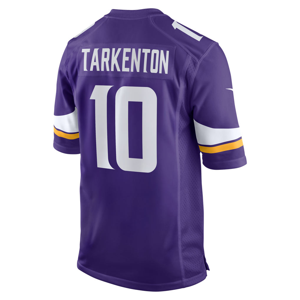 Men's Minnesota Vikings Fran Tarkenton Purple Game Retired Player Jersey