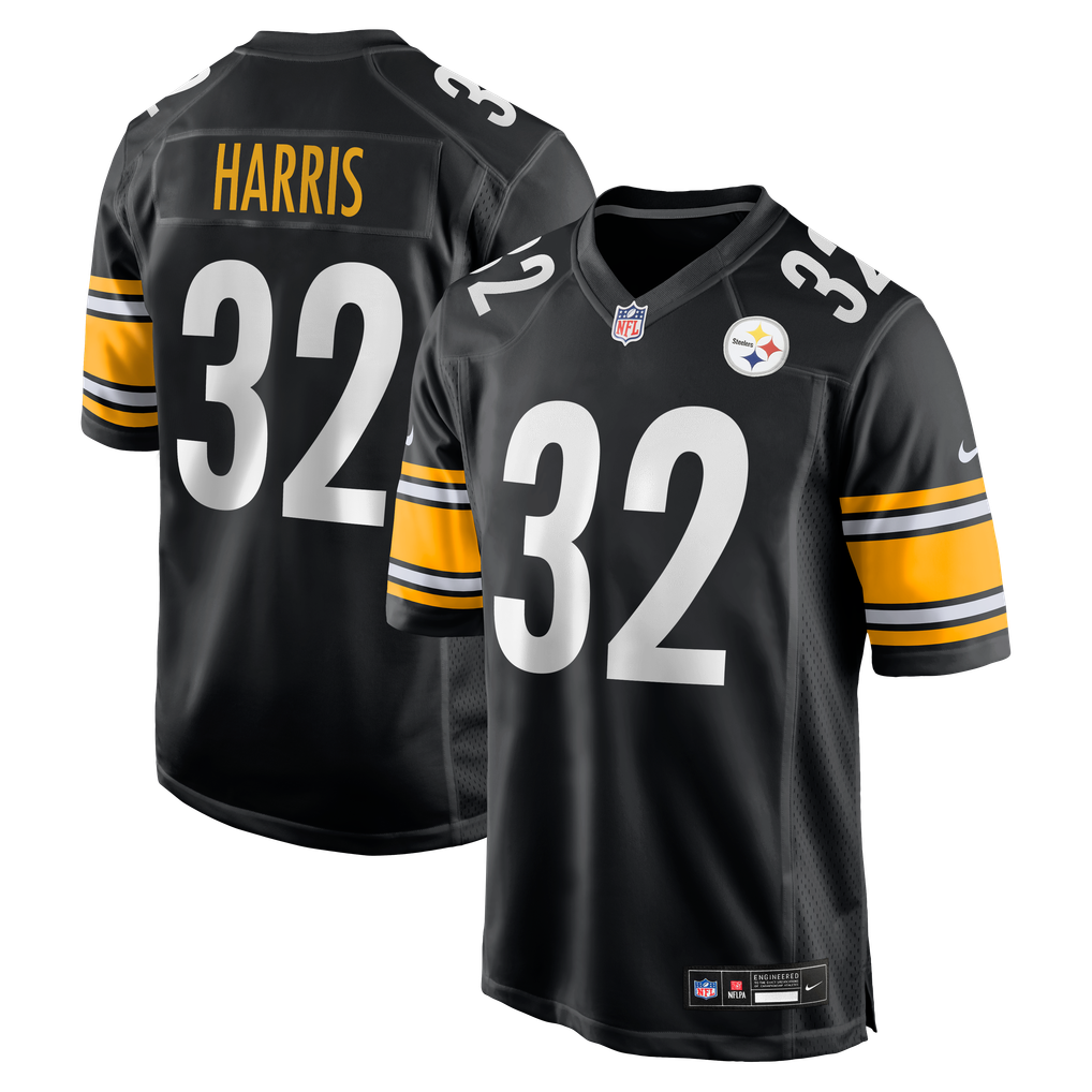 Men's Pittsburgh Steelers Franco Harris Black Game Retired Player Jersey