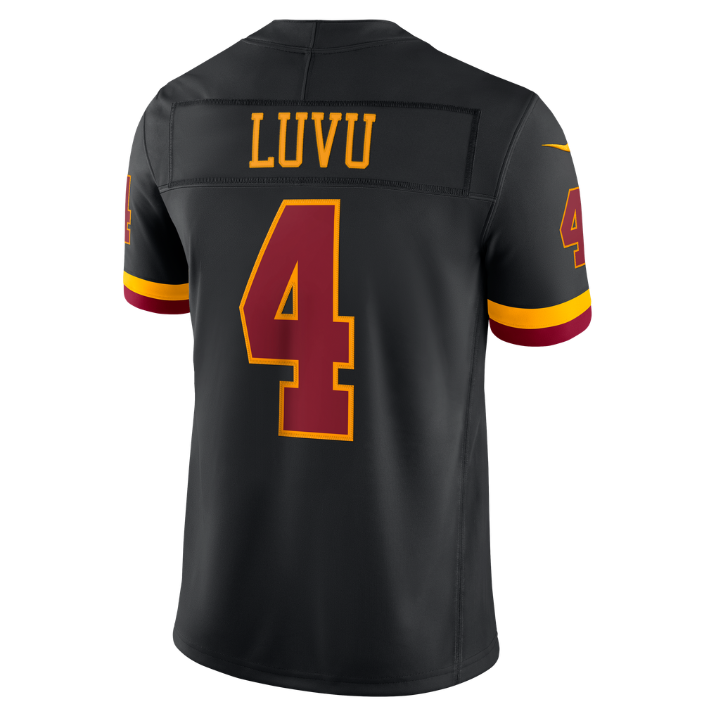 Men's Washington Commanders Frankie Luvu Black Alternate Vapor F.U.S.E. Stitched Limited Jersey