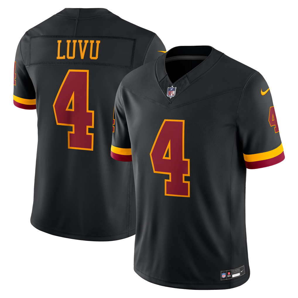 Men's Washington Commanders Frankie Luvu Black Alternate Vapor F.U.S.E. Stitched Limited Jersey
