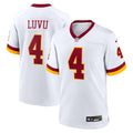 Men's Washington Commanders Frankie Luvu White Game Super Bowl Era Jersey