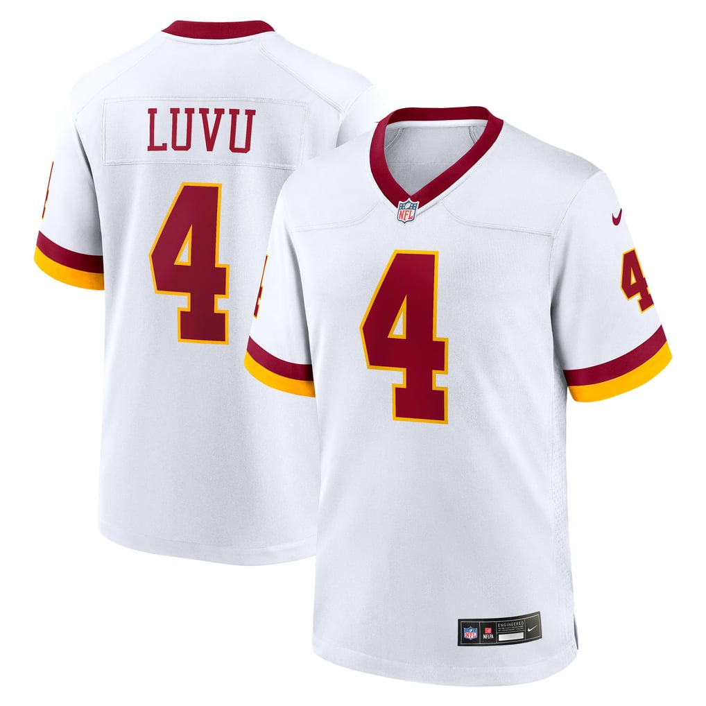 Men's Washington Commanders Frankie Luvu White Game Super Bowl Era Jersey