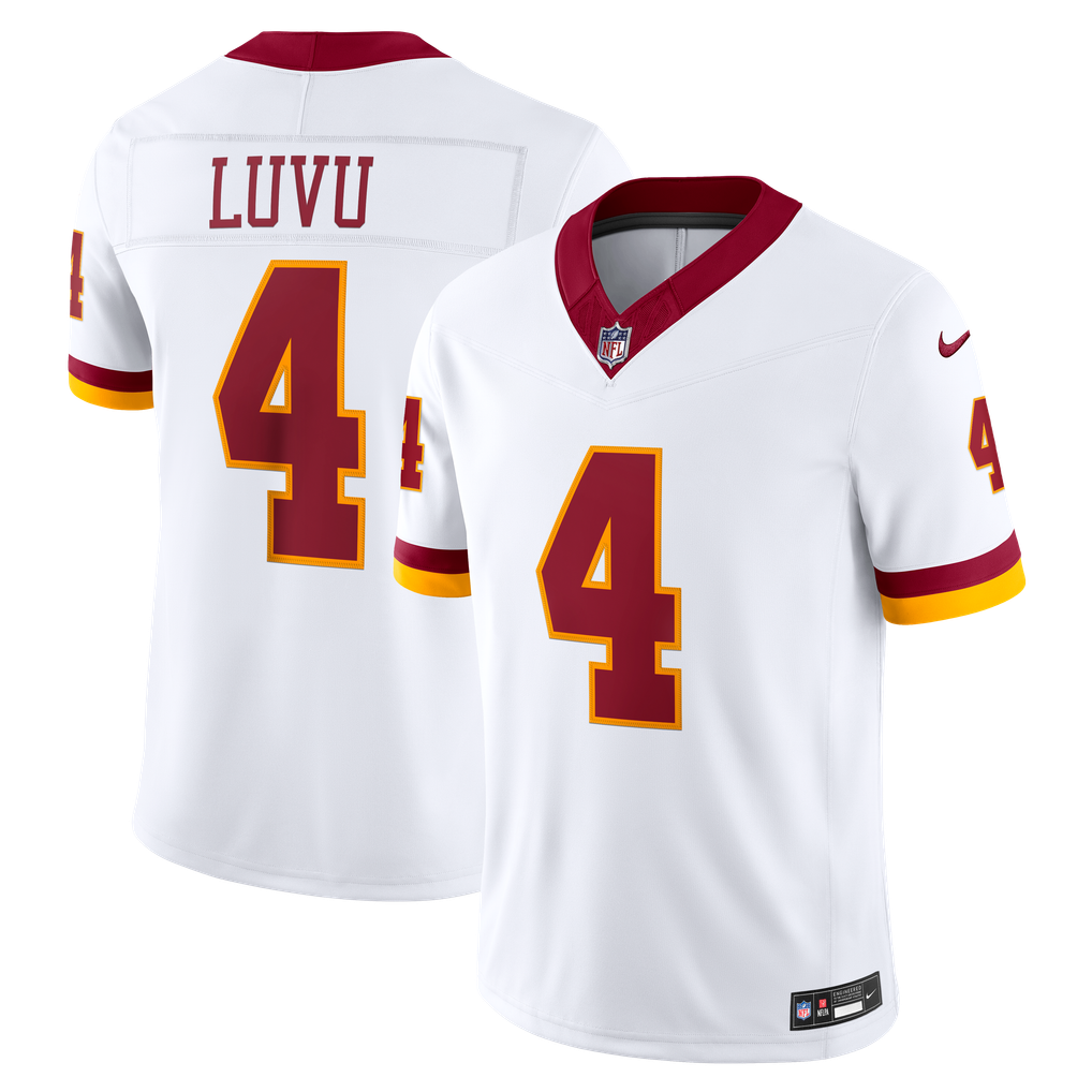 Men's Washington Commanders Frankie Luvu White Vapor F.U.S.E. Stitched Limited Jersey