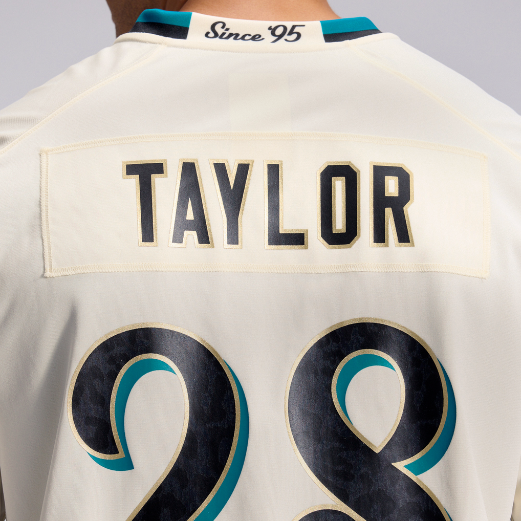 Men's Jacksonville Jaguars Fred Taylor Natural 2026 Rivalries Collection Game Jersey