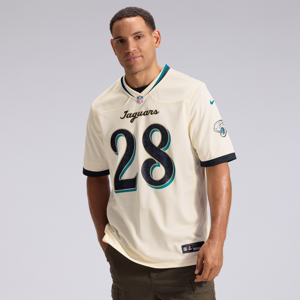 Men's Jacksonville Jaguars Fred Taylor Natural 2026 Rivalries Collection Game Jersey
