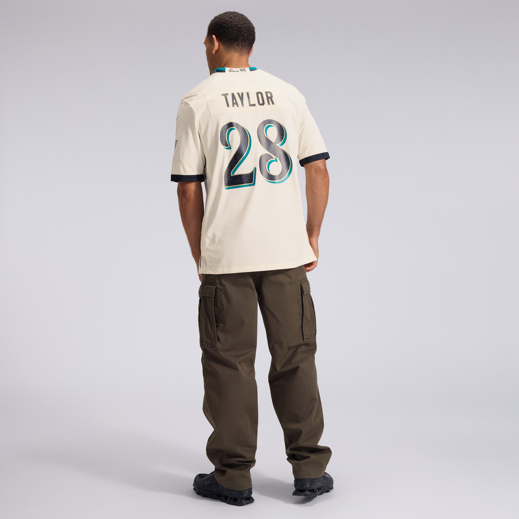 Men's Jacksonville Jaguars Fred Taylor Natural 2026 Rivalries Collection Game Jersey