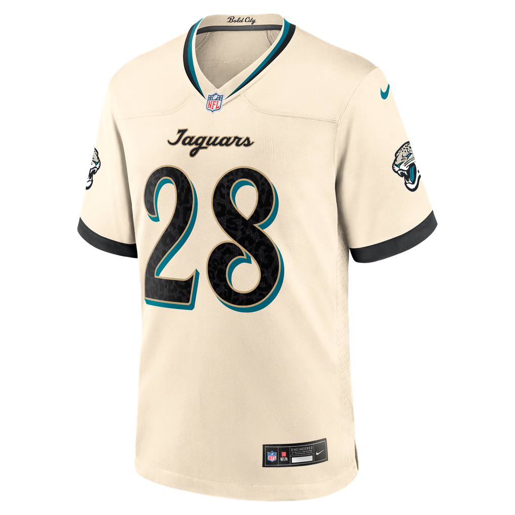 Men's Jacksonville Jaguars Fred Taylor Natural 2026 Rivalries Collection Game Jersey