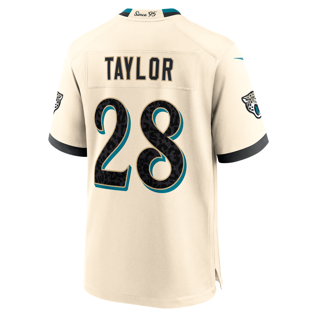 Men's Jacksonville Jaguars Fred Taylor Natural 2026 Rivalries Collection Game Jersey