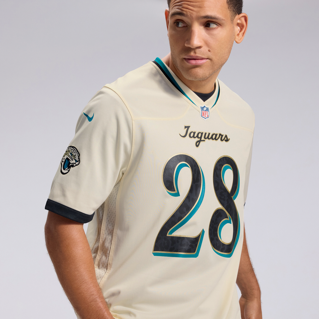 Men's Jacksonville Jaguars Fred Taylor Natural 2026 Rivalries Collection Game Jersey