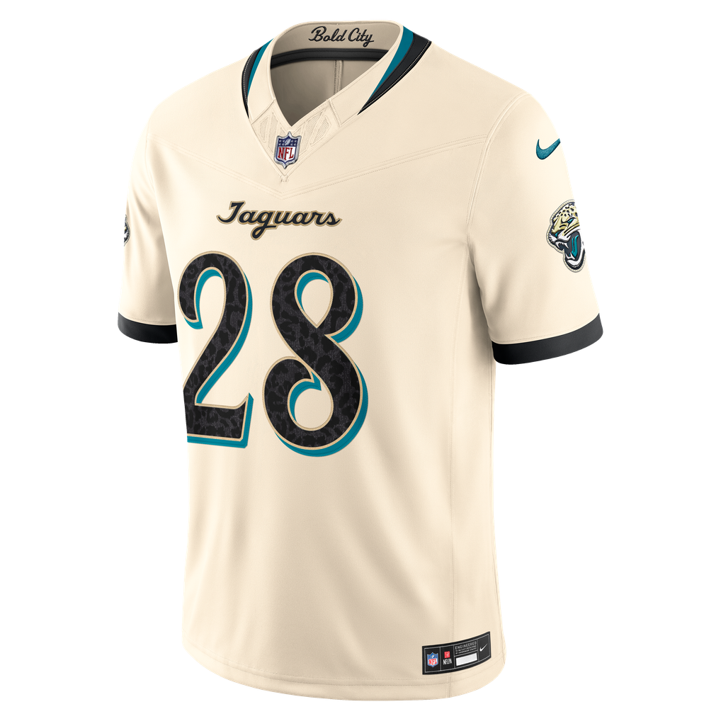 Men's Jacksonville Jaguars Fred Taylor Natural 2026 Rivalries Collection Stitched Limited Jersey