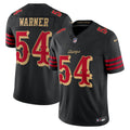 Men's San Francisco 49ers Fred Warner Black Rivalries Collection Stitched Limited Jersey