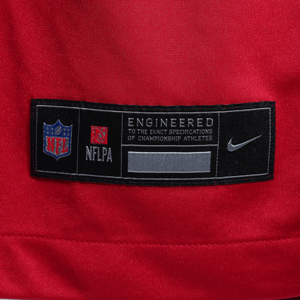 Men's San Francisco 49ers Fred Warner Scarlet 80th Anniversary Game Jersey