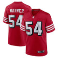 Men's San Francisco 49ers Fred Warner Scarlet Alternate Game Jersey
