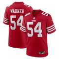 Men's San Francisco 49ers Fred Warner Scarlet Player Game Jersey