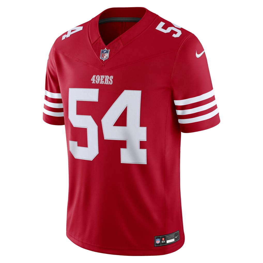 Men's San Francisco 49ers Fred Warner Scarlet Team Vapor F.U.S.E. Stitched Limited Jersey