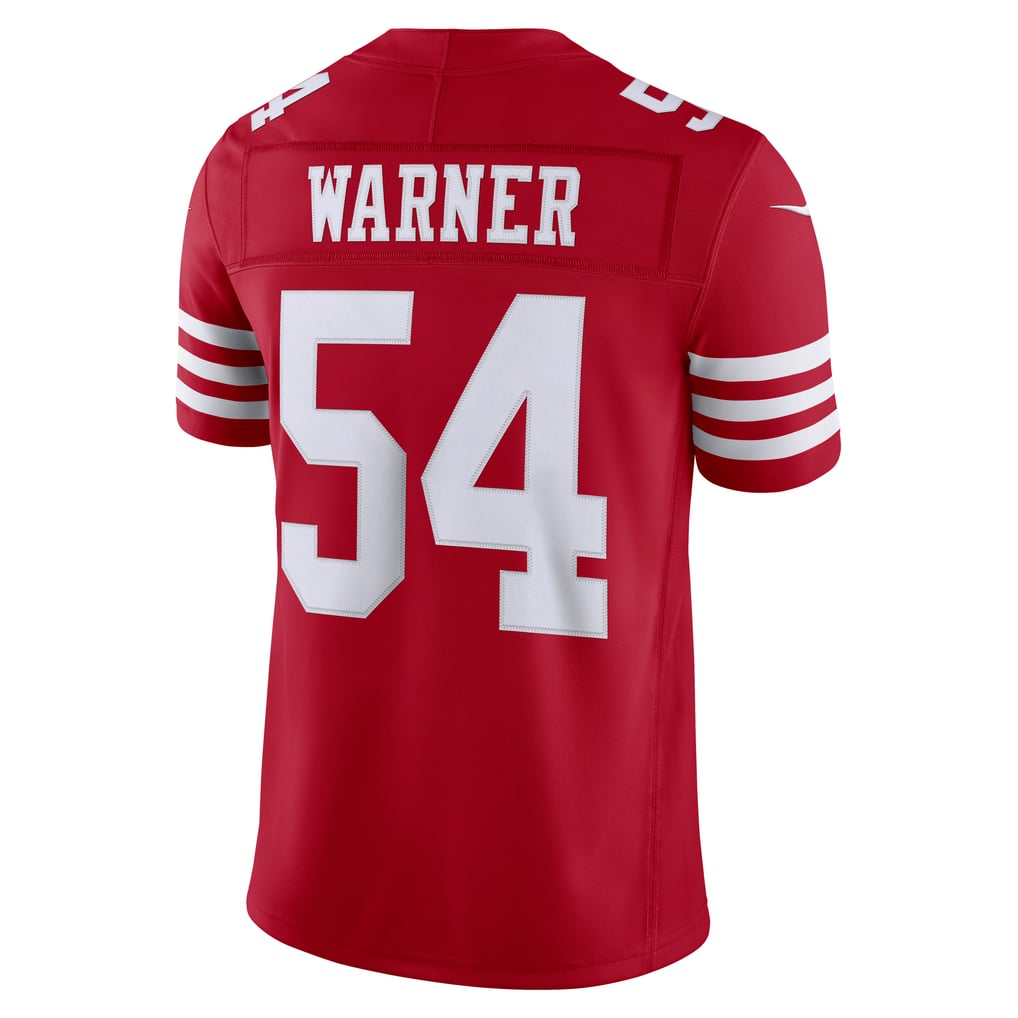 Men's San Francisco 49ers Fred Warner Scarlet Team Vapor F.U.S.E. Stitched Limited Jersey