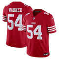 Men's San Francisco 49ers Fred Warner Scarlet Team Vapor F.U.S.E. Stitched Limited Jersey
