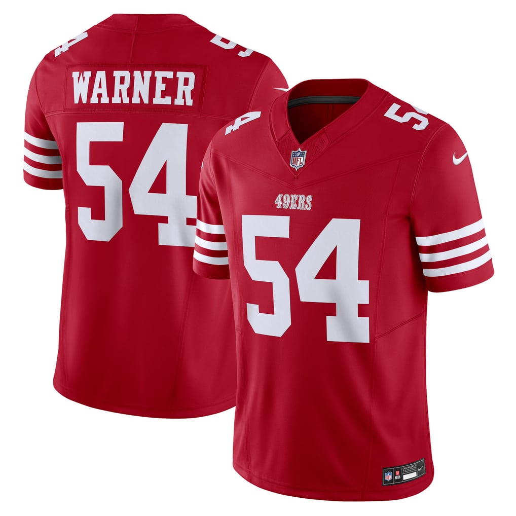 Men's San Francisco 49ers Fred Warner Scarlet Vapor F.U.S.E. Limited Jersey