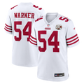 Men's San Francisco 49ers Fred Warner White 80th Anniversary Game Jersey
