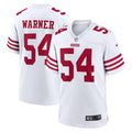 Men's San Francisco 49ers Fred Warner White Team Game Player Jersey