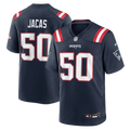 Men's New England Patriots Gabe Jacas Navy Team Game Jersey
