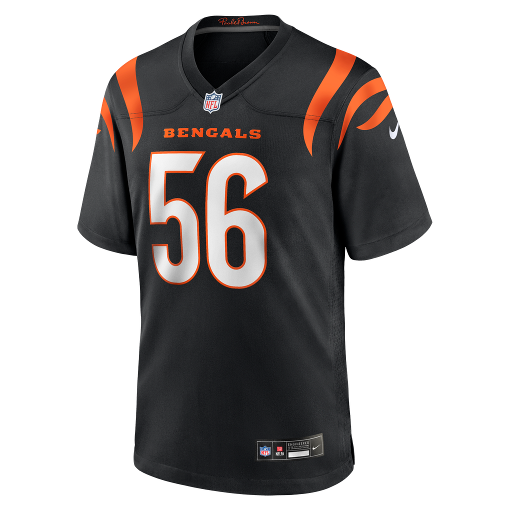 Men's Cincinnati Bengals Garmon Randolph Black Team Game Jersey