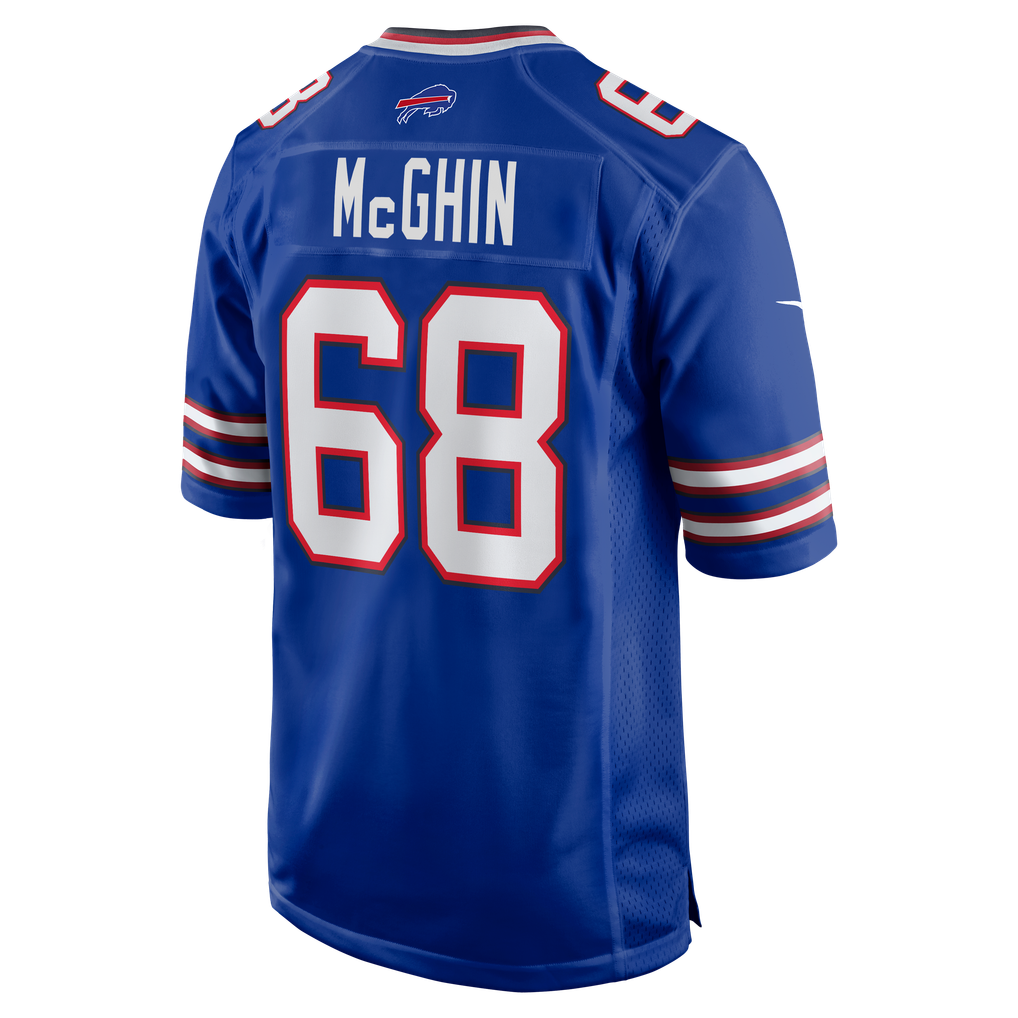 Men's Buffalo Bills Garrett McGhin Royal Team Game Jersey