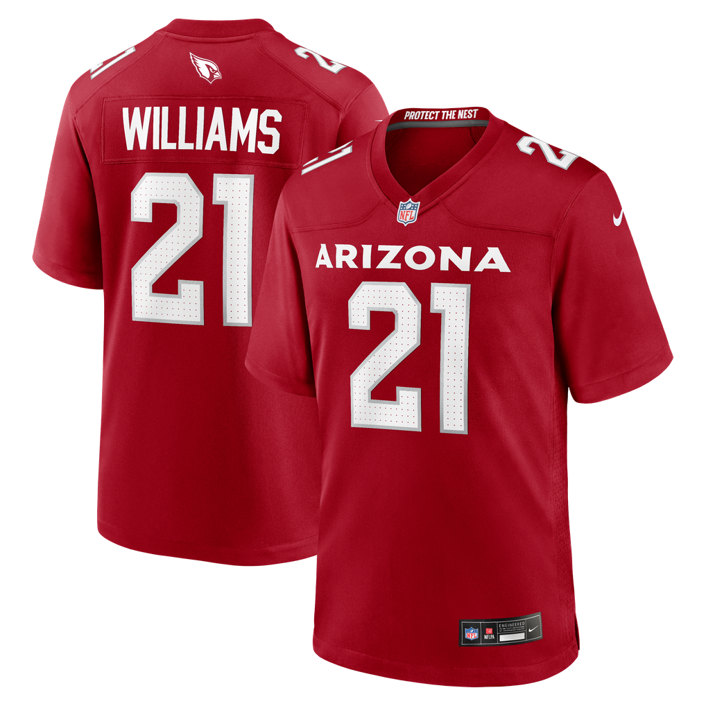 Men's Arizona Cardinals Garrett Williams Cardinal Game Jersey