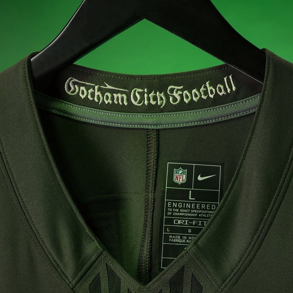 Men's New York Jets Garrett Wilson Green Rivalries Collection Stitched Limited Jersey