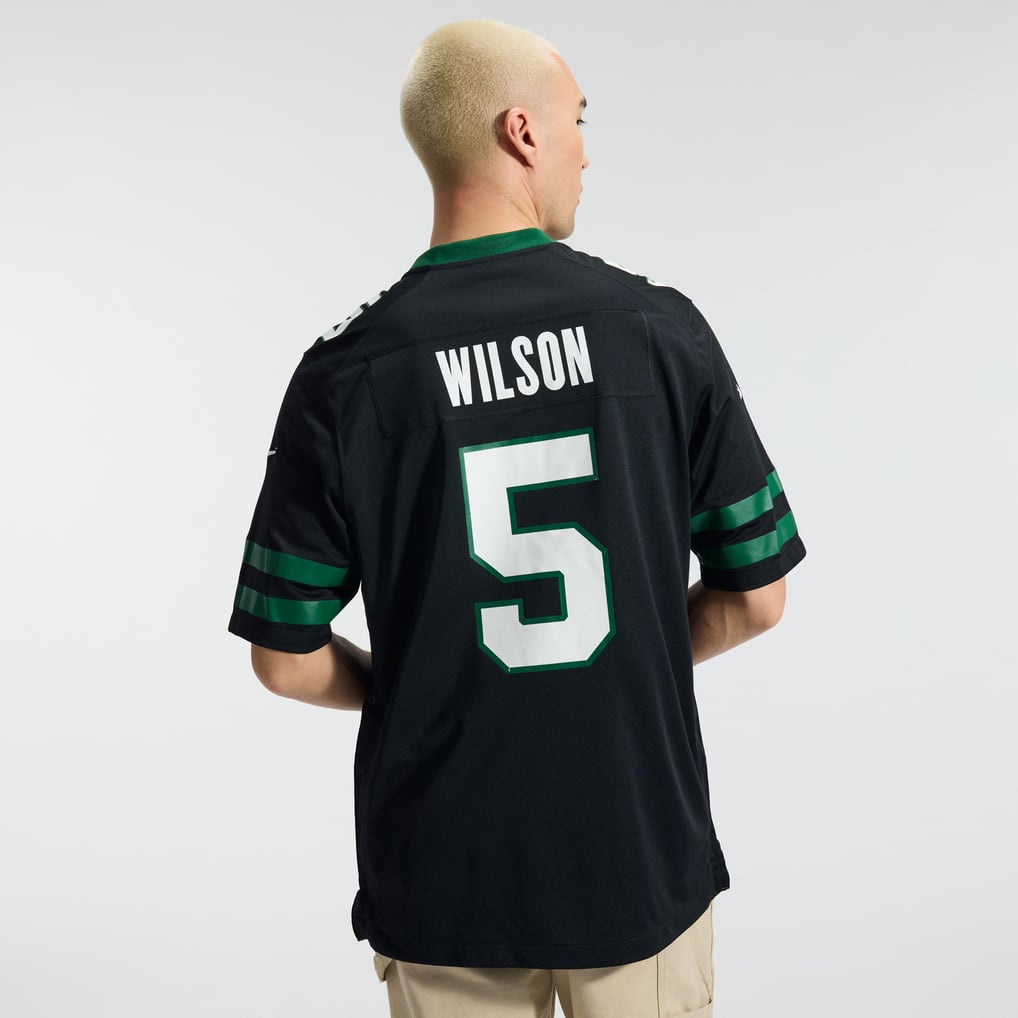 Men's New York Jets Garrett Wilson Legacy Black Alternate Game Jersey