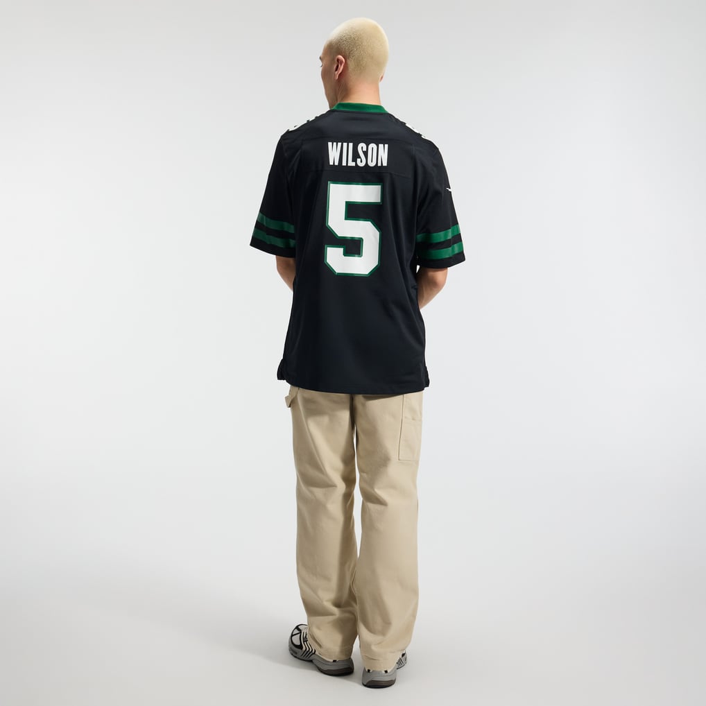 Men's New York Jets Garrett Wilson Legacy Black Alternate Game Jersey
