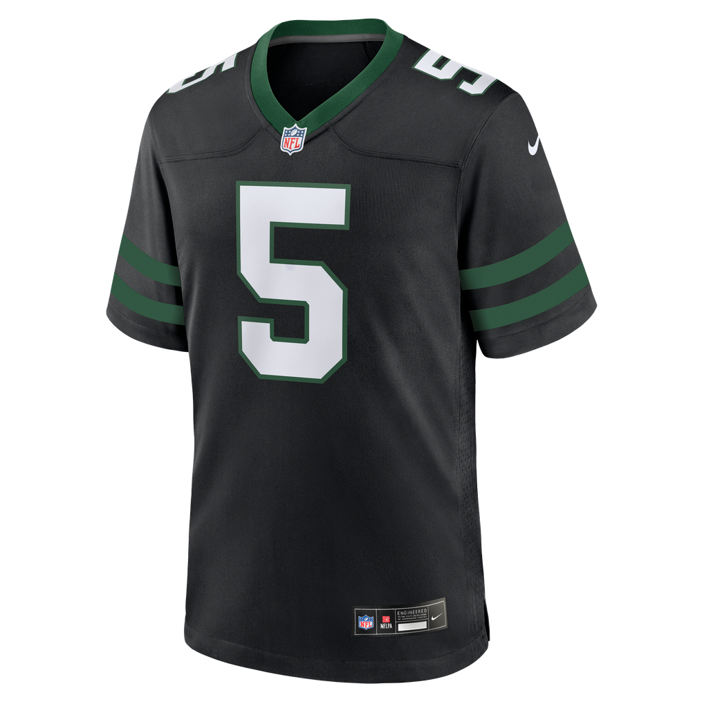 Men's New York Jets Garrett Wilson Legacy Black Alternate Game Jersey