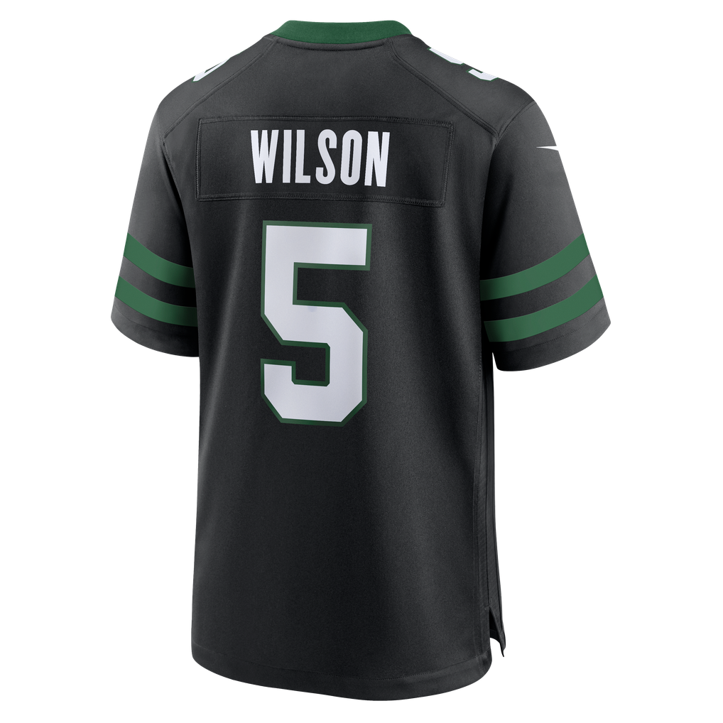 Men's New York Jets Garrett Wilson Legacy Black Alternate Game Jersey