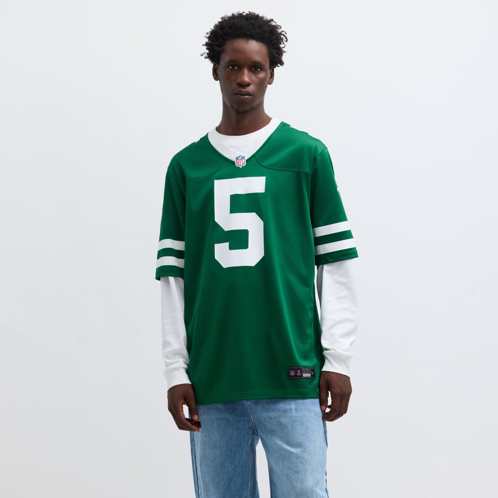 Men's New York Jets Garrett Wilson Legacy Green Game Jersey