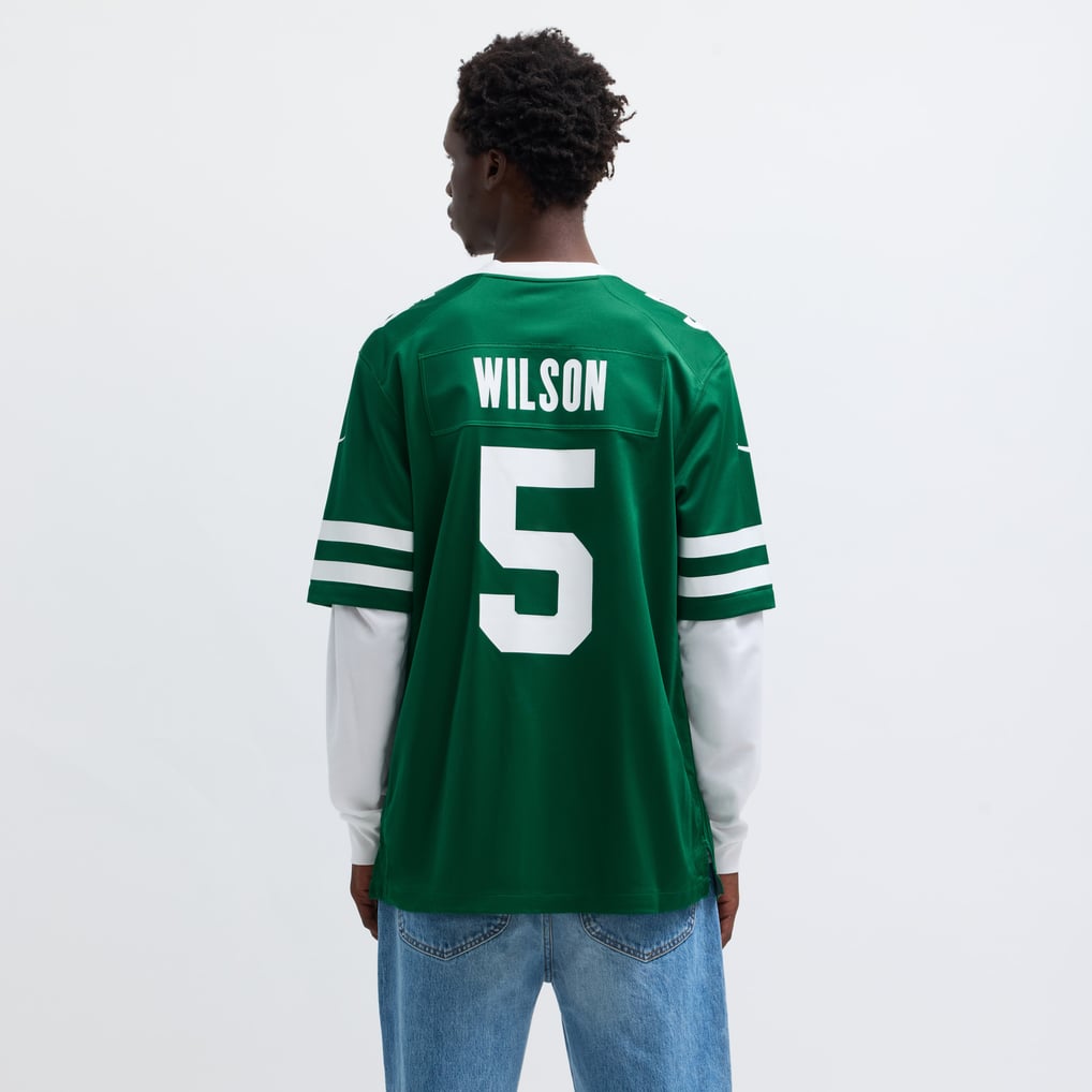 Men's New York Jets Garrett Wilson Legacy Green Game Jersey