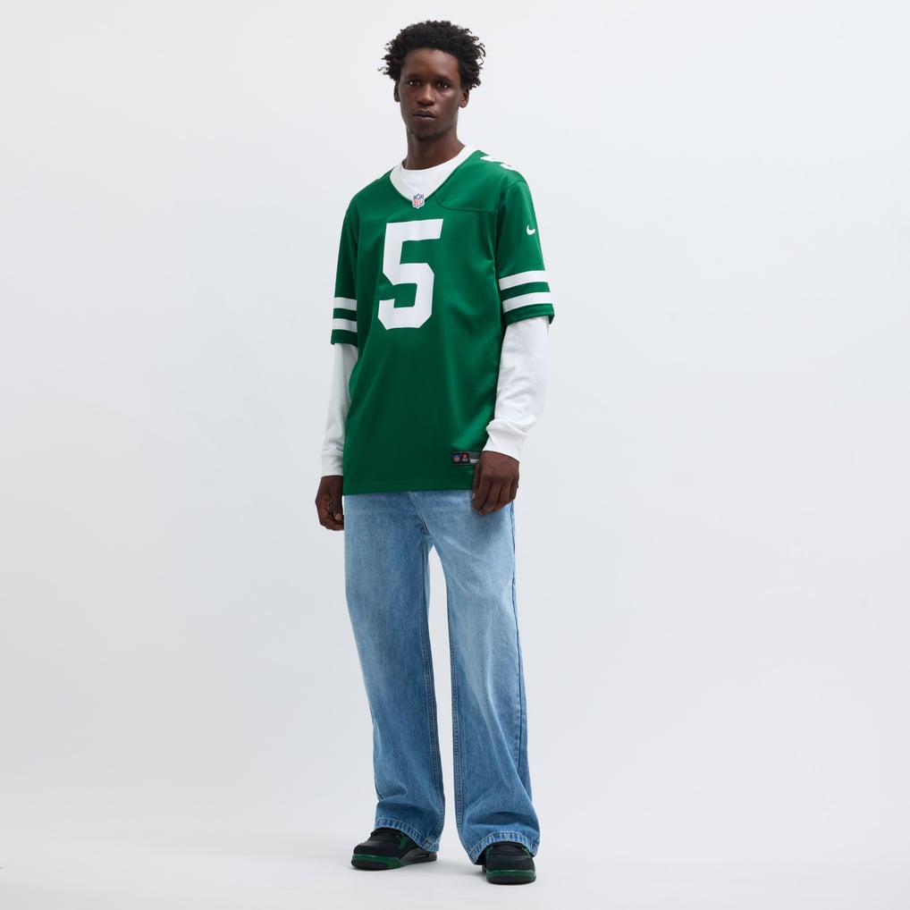 Men's New York Jets Garrett Wilson Legacy Green Game Jersey