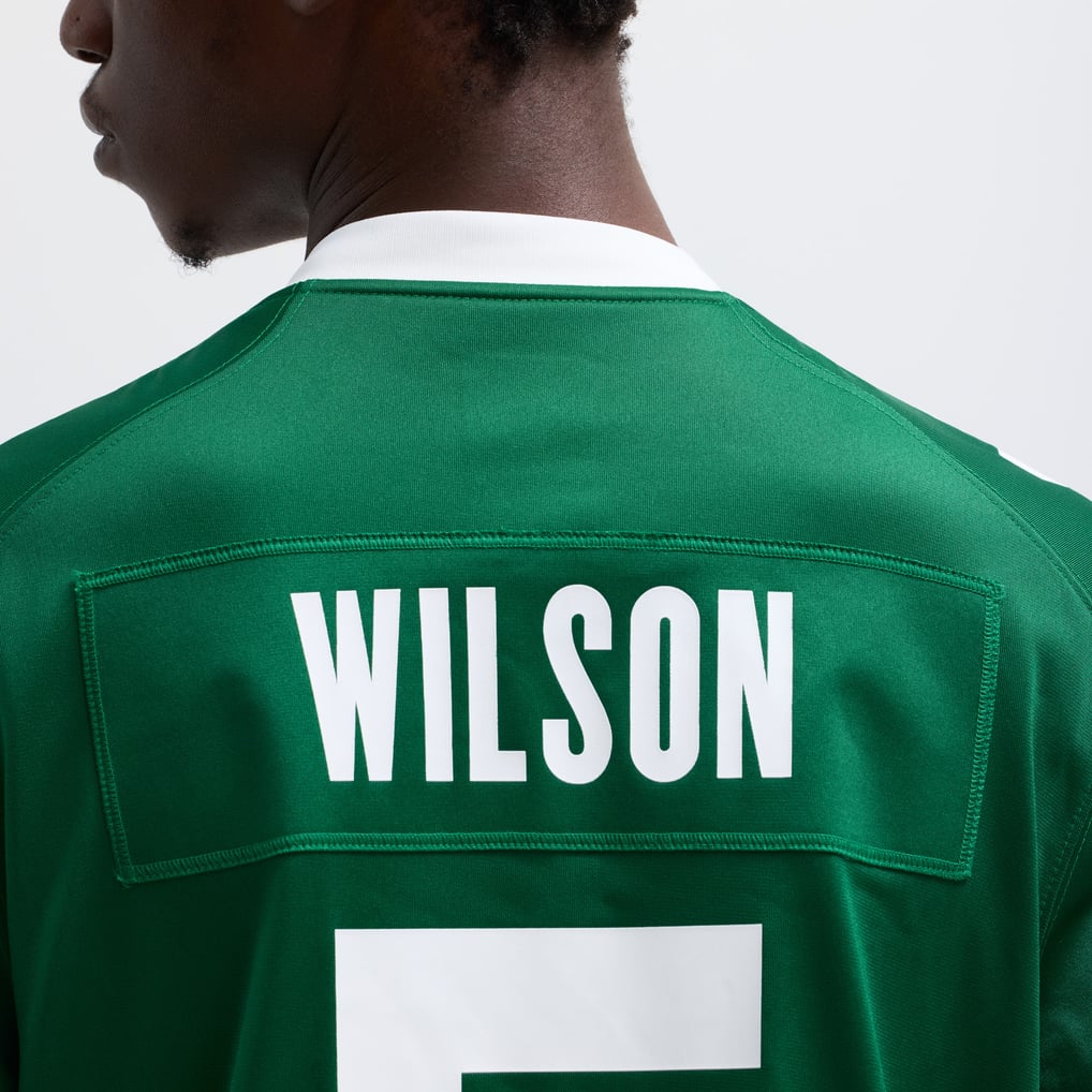 Men's New York Jets Garrett Wilson Legacy Green Game Jersey
