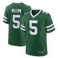 Men's New York Jets Garrett Wilson Legacy Green Game Jersey