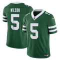 Men's New York Jets Garrett Wilson Legacy Green Team Vapor F.U.S.E. Stitched Limited Jersey