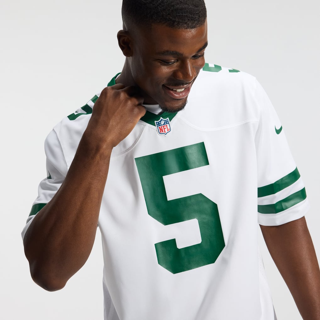 Men's New York Jets Garrett Wilson Legacy White Game Jersey