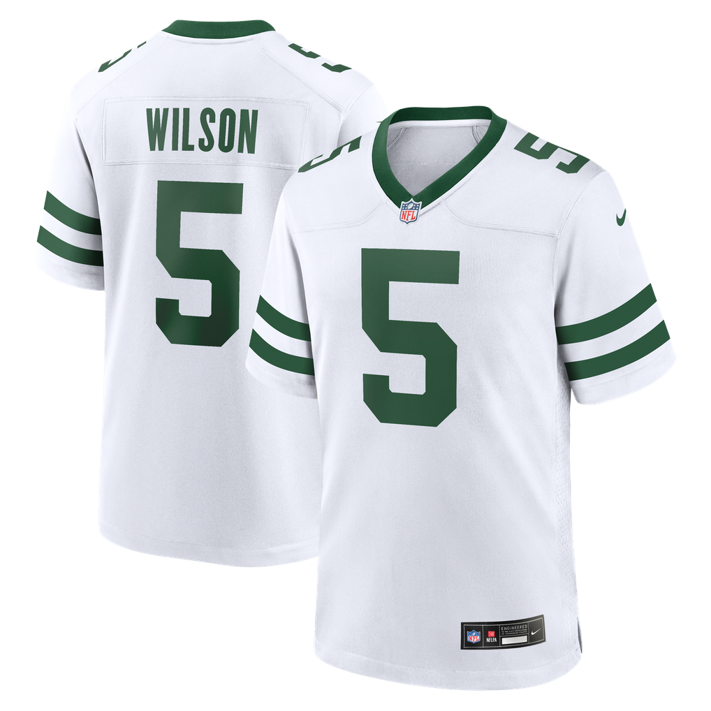 Men's New York Jets Garrett Wilson Legacy White Game Jersey
