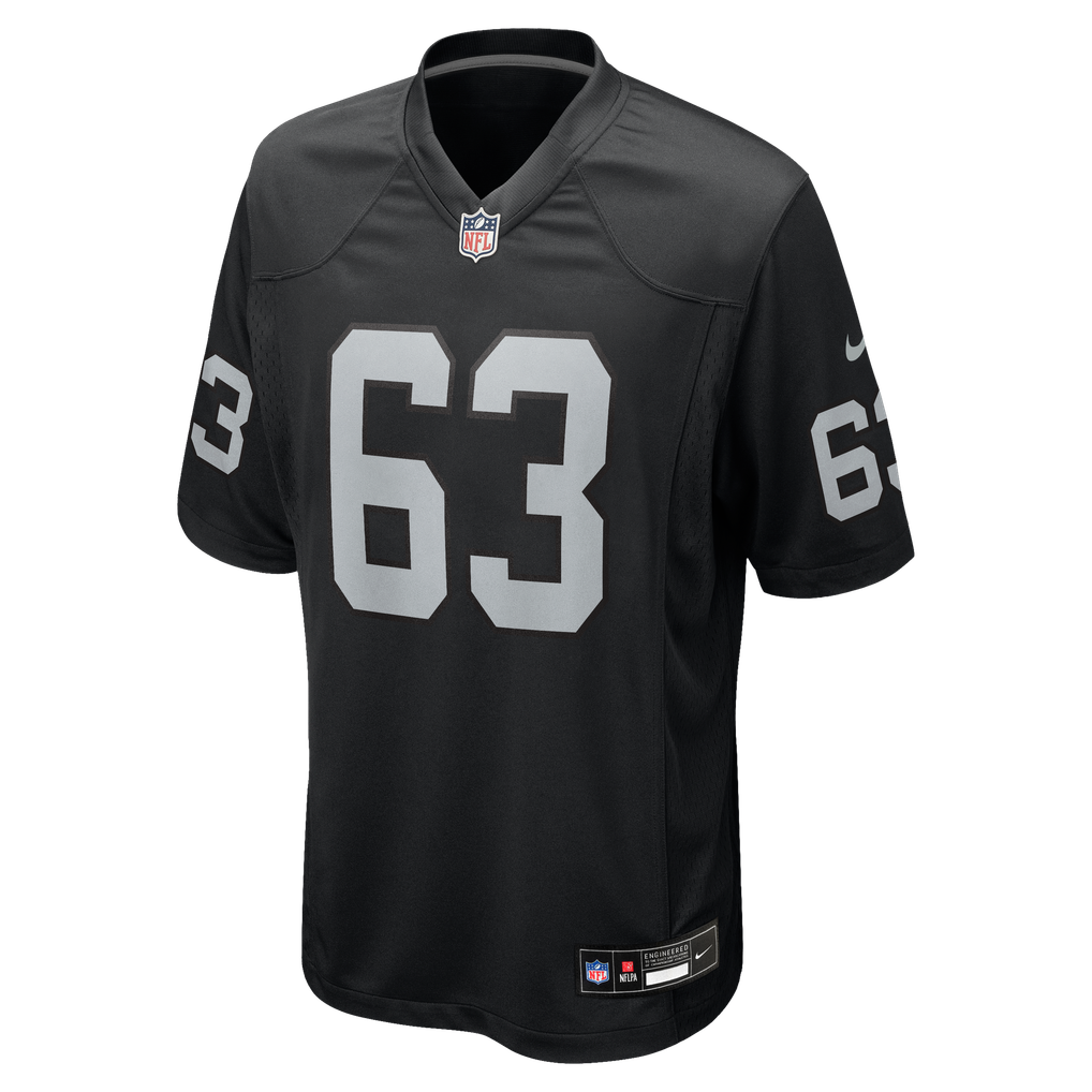Men's Las Vegas Raiders Gene Upshaw Black Game Retired Player Jersey