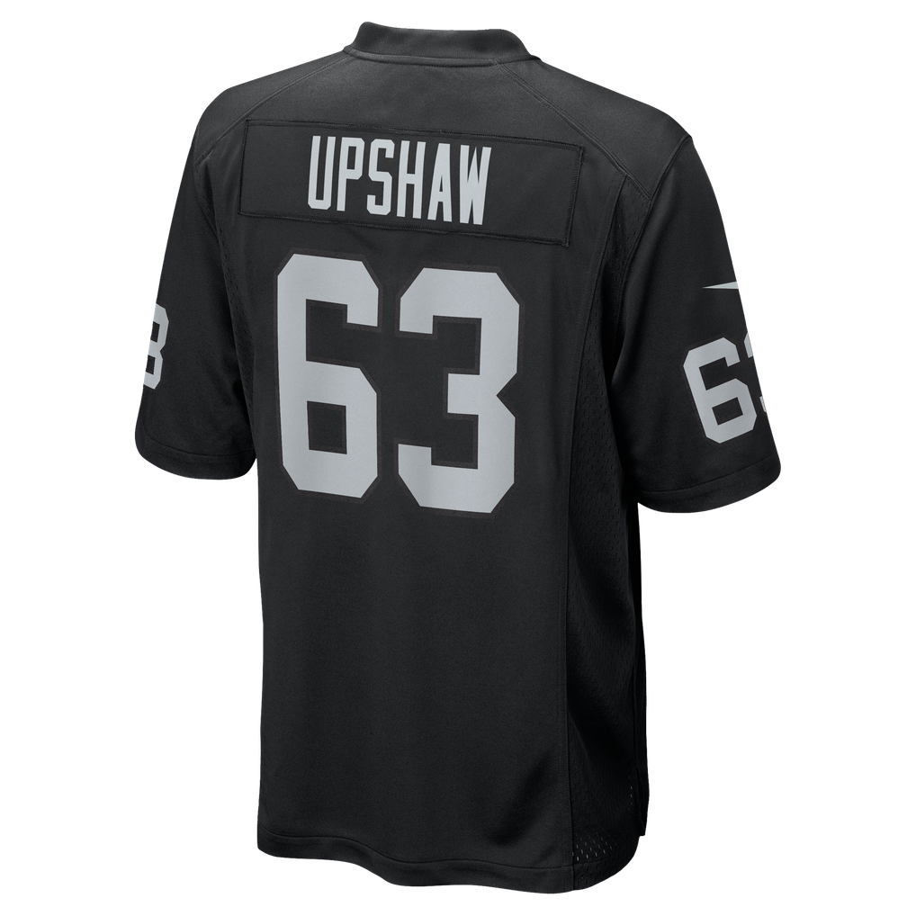 Men's Las Vegas Raiders Gene Upshaw Black Game Retired Player Jersey