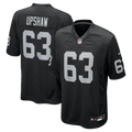 Men's Las Vegas Raiders Gene Upshaw Black Game Retired Player Jersey