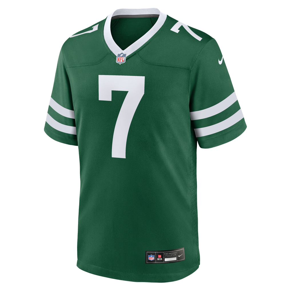 Men's New York Jets Geno Smith Legacy Green Game Jersey